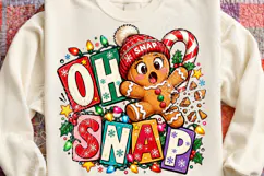 Oh Snap Gingerbread Funny Broken Gingerbread Man Christmas P Product Image 4