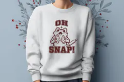 Oh Snap Gingerbread SVG PNG, Funny Christmas Frog Design Product Image 2