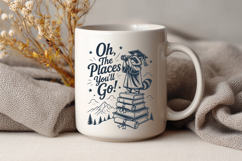 Oh The Places You'll Go SVG - Funny Raccoon Graduation PNG Product Image 3