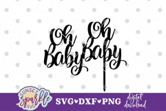 Oh Baby Cake topper | Baby Shower | Gender Reveal Cake Product Image 2