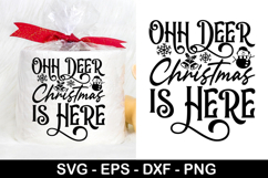 Ohh Deer Christmas is SVG - Christmas Toilet Paper Design Product Image 1