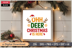 Ohh Deer Christmas Is Here SVG | Christmas SVG | Holiday SVG Product Image 6