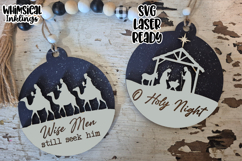 O Holy Night Ornaments Laser SVG Product Image 1
