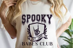 Spooky Babes Club SVG, Spooky Babe SVG, Spooky Vibes SVG Product Image 3