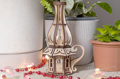 Oil Lamp Fairy House - Laser Cutting Template, SVF File Product Image 12