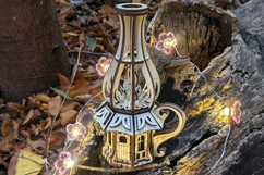 Oil Lamp Fairy House - Laser Cutting Template, SVF File Product Image 2