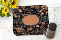 Gold Flowers Add Text - Mouse Pad Sublimation - PNG Design Product Image 1