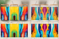 Glass Can Wraps Oil Painting Dripping Product Image 4