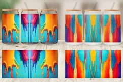 Glass Can Wraps Oil Painting Dripping Product Image 5