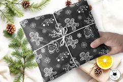Gothic Christmas Digital Paper Seamless Pattern Product Image 3