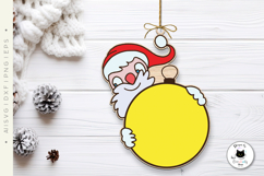 Funny Christmas Ball Ornament Laser Cut SVG Designs Product Image 4