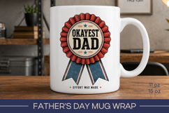 Father's day mug wrap, funny fathers day mug Product Image 1