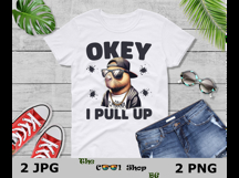 Ok I Pull Up Capybara Png, Capybara Meme Png, Funny Capybara Product Image 3
