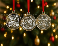 Christmas Ornament Svg, Christmas Svg, Christmas Glowforge Product Image 18