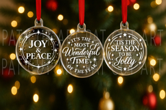 Christmas Ornament Svg, Christmas Svg, Christmas Glowforge Product Image 3