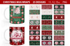 Christmas Mug Wraps PNG Bundle, Christmas Sublimation Design Product Image 1