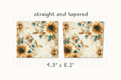 Flowers 20oz Skinny Tumbler PNG, Flowers Tumbler,Floral Wrap Product Image 2