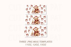 Christmas Mug Wraps Sublimation PNG Bundle, Christmas Wrap Product Image 2