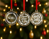 Christmas Ornament Svg, Christmas Svg, Christmas Glowforge Product Image 9