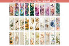 Spring Pen Wraps PNG, Pen Wraps Bundle, Epoxy Resin Pens, Product Image 5