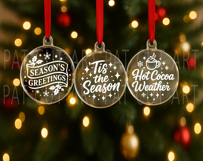 Christmas Ornament Svg, Christmas Svg, Christmas Glowforge Product Image 14