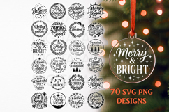 Christmas Ornament Svg, Christmas Svg, Christmas Glowforge Product Image 1