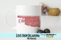 Love from Oklahoma Sublimation PNG Product Image 1