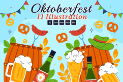 11 Happy Oktoberfest Beer Festival Illustration Product Image 1