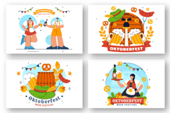 11 Happy Oktoberfest Beer Festival Illustration Product Image 3