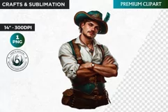 Oktoberfest Clipart, bavarian man, Beer festival, german man Product Image 1