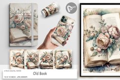 Digital Paper Old Books Product Image 1