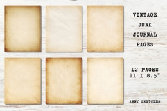 12 Vintage Paper Texture Pack Aged Backgrounds Junk Journal Product Image 2