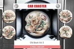 Car Coaster Old Books Product Image 1