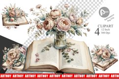 Old Book Clipart Product Image 1