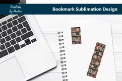 Old Bookshelf Printable Bookmark design