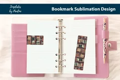 Old Bookshelf Printable Bookmark design