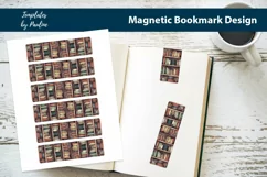 Old Bookshelf Printable Bookmark design