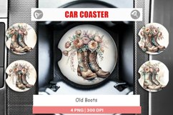 Car Coaster Old Boots Product Image 1