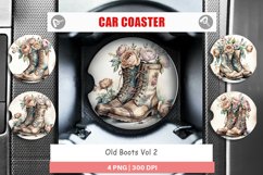Car Coaster Old Boots Product Image 1