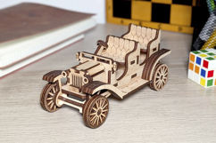 Old Vintage Car - laser cut file, Glowforge pattern Product Image 4