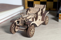 Old Vintage Car - laser cut file, Glowforge pattern Product Image 2