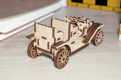 Old Vintage Car - laser cut file, Glowforge pattern Product Image 8