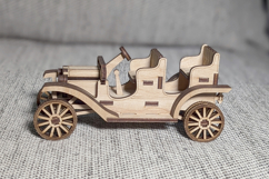 Old Vintage Car - laser cut file, Glowforge pattern Product Image 3