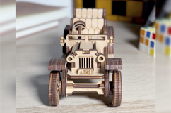 Old Vintage Car - laser cut file, Glowforge pattern Product Image 5