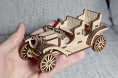 Old Vintage Car - laser cut file, Glowforge pattern Product Image 6