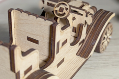Old Vintage Car - laser cut file, Glowforge pattern Product Image 7