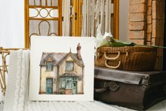 Old country cottage watercolour Product Image 4