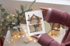 Old country cottage watercolour Product Image 2