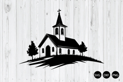 Old Country Church SVG, Church SVG Product Image 1