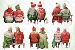 Winter Old Couple In Love Sublimation Bundle Product Image 2